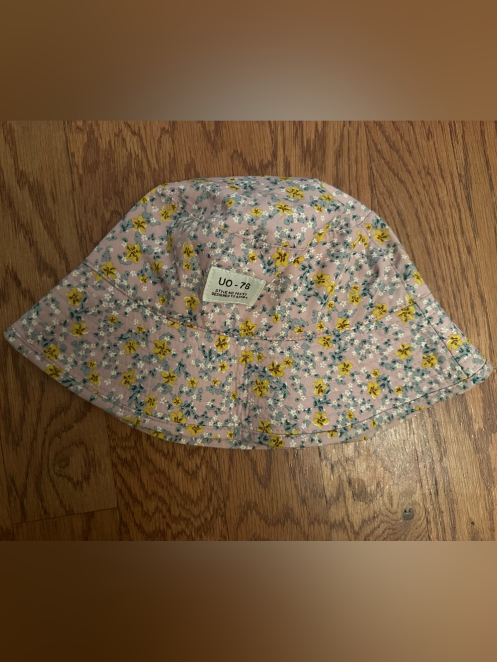 UO Pink Floral Bucket Hat